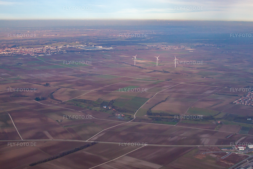Luftbild: Herxheim, Schambachtal in Herxheim bei Landau im Bundesland Rheinland-Pfalz in Deutschland. Foto: IMG_61831.jpg vom 18.01.2014 durch Werner Riehm/FLY-FOTO.de