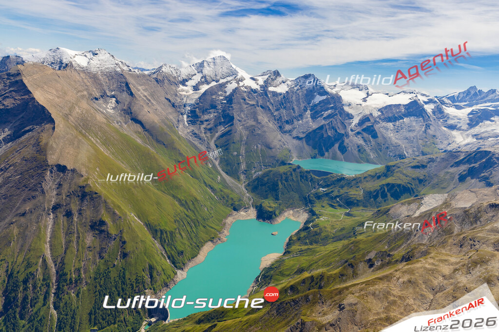 Stauseen Kaprun Bild- Das Luftbild wurde 2025 vom UL-Flugzeug heraus erstellt ( keine Drohnen Bilder! ) - Hochauflösende Luftaufnahme -Nicht vergleichbar mit Google Maps oder Satelittenbilder- Die Geschenkidee !Mit Lizenz und Bildrechte bestellbar