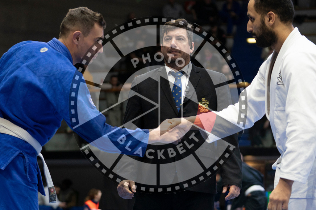 20240119PBB2278 | Fighters compete during the IBJJF European Championship in Paris, France, on January 19, 2024.