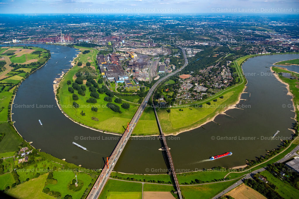 4049854 | Rheinverlauf bei Duisburg- Beeckerwerth