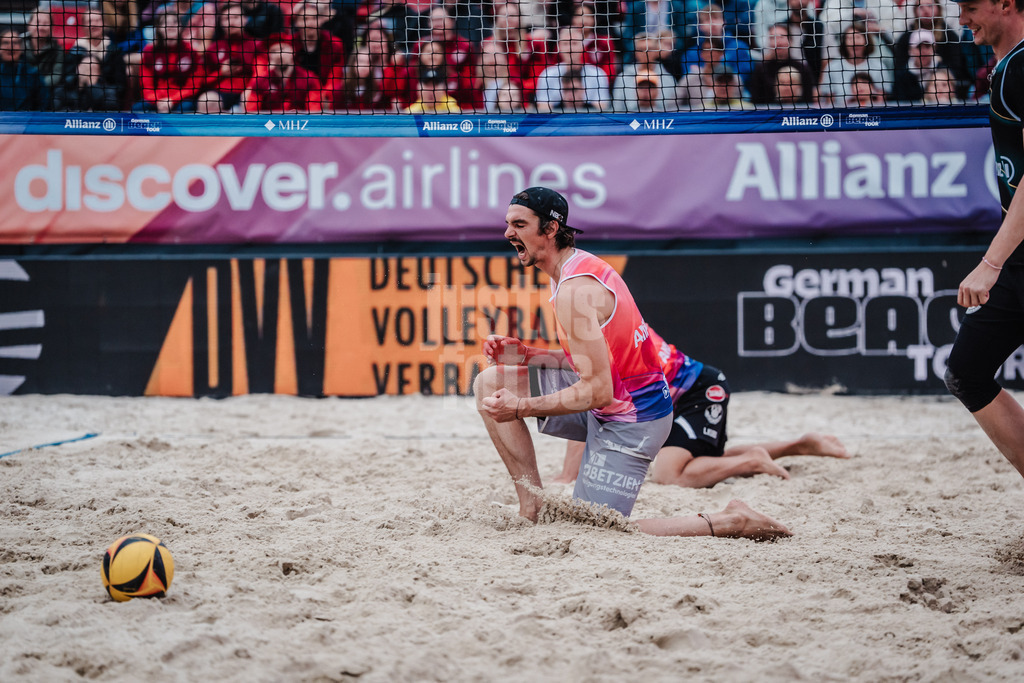 Beachvolleyball | Männer | Allianz German Beach Tour 2025 | Tourstop Bremen | 15.06.2025 | Jannik Kühlborn ärgert sich