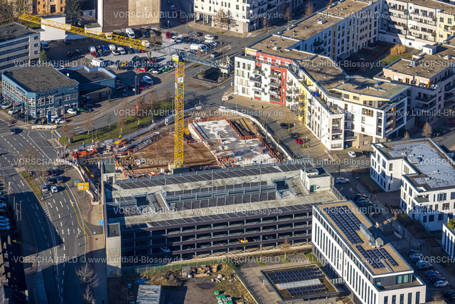 Dortmund240101144 | Luftbild, Baustelle mit Neubau am Phoenix See, Hörde, Dortmund, Ruhrgebiet, Nordrhein-Westfalen, Deutschland