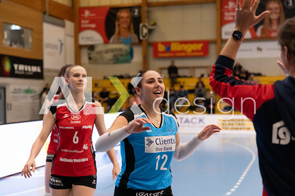 Volleyball I Frauen I Saison 2025-2026 I Volleyball NLA | Women I 1/2 Finals I  VC Kanti Schaffhausen - Sm'Aesch Pfeffingen I 18.03.2026 | 12 Isabella Loffreda (CH) (VC Kanti Schaffhausen) – Libera - Realisiert mit Pictrs.com