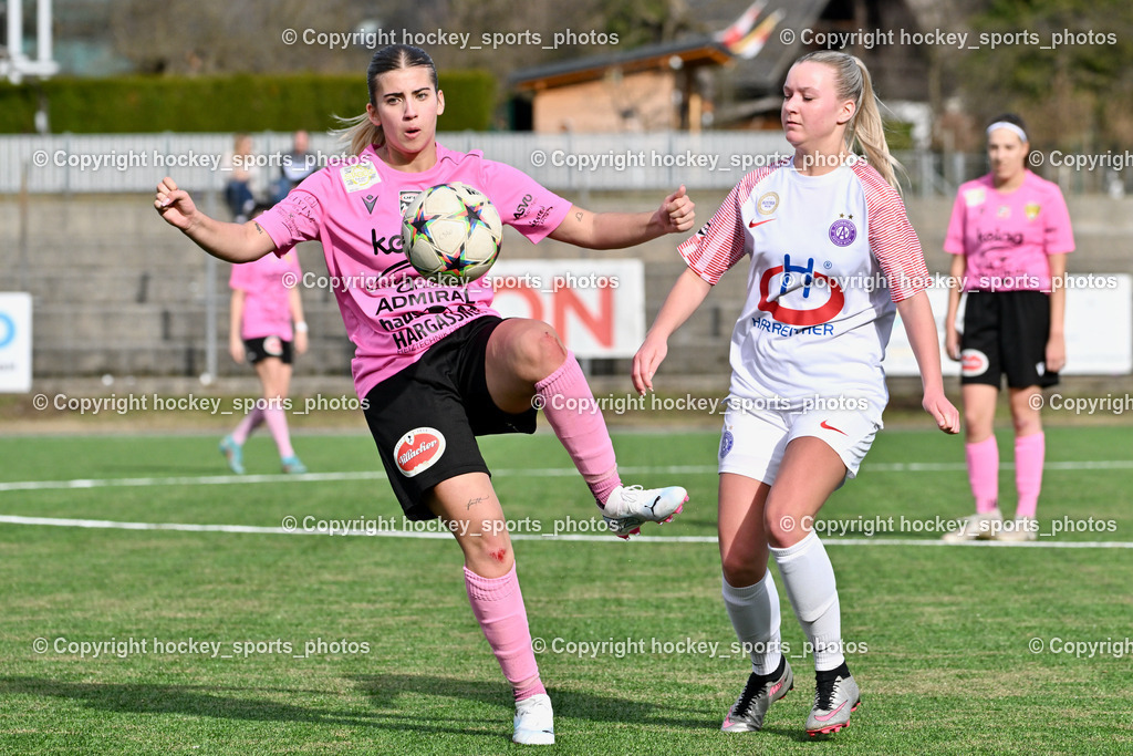 Carinthians LIWOdruck Hornets vs. Young Violets Austria Wien 17.3.2024 | #24 Alicia Morgenstern Carinthians LIWOdruck Hornets, #22 Pia Steiner Austria Wien, Carinthians LIWOdruck Hornets vs. Young Violets Austria Wien 17.3.2024, Carinthians LIWOdruck Hornets vs. Young Violets Austria Wien  am 17.03.2024 in Spittal an der Drau (Goldeck Stadion), Austria, (Photo by Bernd Stefan)