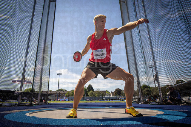 Multisport Event; Ratingen, 28.06.2026 | RATINGEN, GERMANY - JUNE 28, 2026 : Sven Jansons (NED / Netherlands) during the decathlon’s discus throw of the Multisport Event at Stadion Ratingen on June 28, 2026 in Ratingen, Germany.