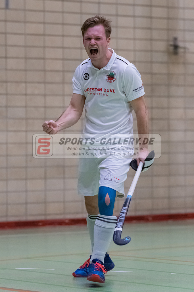 HK_20230113_102785 | 1. Bundesliga ( Halle ) Herren Crefelder HTC - DSD Düsseldorf am 13.1.2023 Crefelder HTC  ( CHTC ) Halle Glockenspitz , Krefeld , Elias Friedrich ( Crefelder HTC #11 )