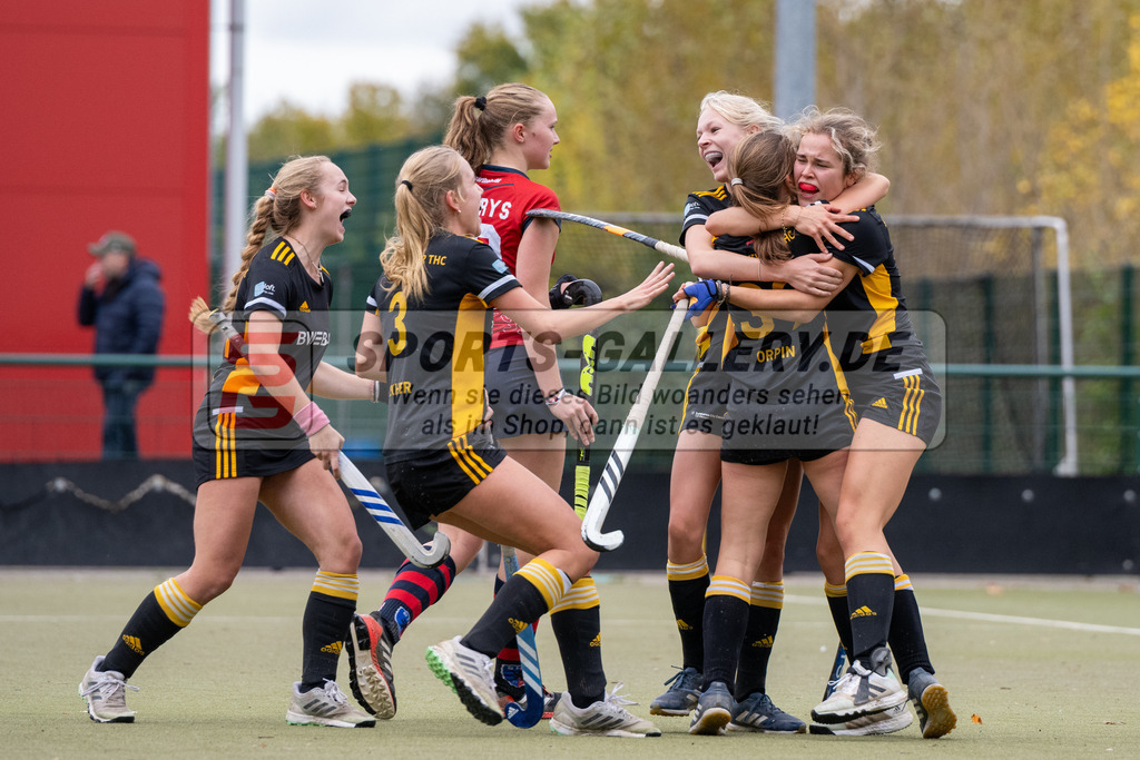 SFE_20231022_0167 | Deutsche Meisterschaft Weibliche U16 Finale Berliner HC - Harvestehuder THC am 22.10.2023 in Köln (Düsseldorfer Hockeyclub 1905 e.V.), Photo: Stephan Fehrmann 2023 (Sports-Gallery)