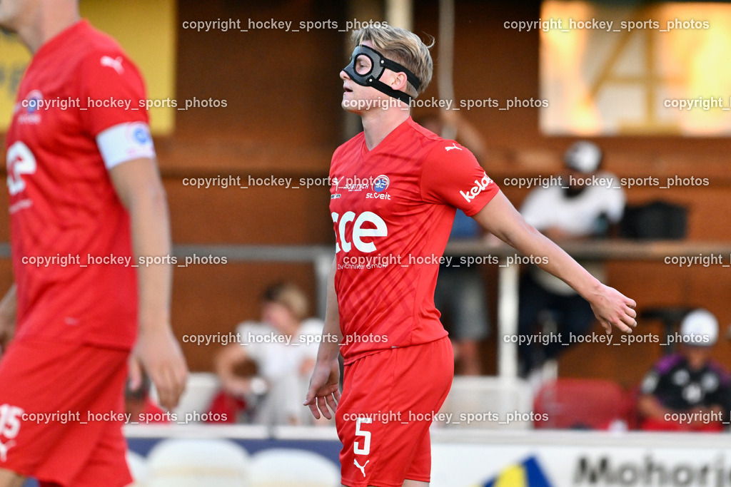 SAK vs. SC St. Veit | #5 Fabian Dörflinger SC St. Veit, Maske, SAK vs. SC St. Veit, SAK vs. SC St. Veit am 19.09.2025 in Klagenfurt (Sportpark Welzenegg), Austria, (Photo by Bernd Stefan)