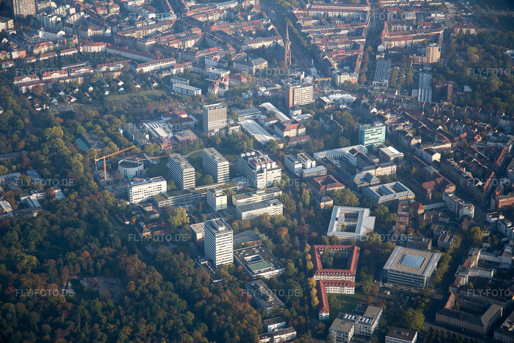 Luftbild: KIT Engesserstr im Ortsteil Innenstadt-Ost in Karlsruhe im Bundesland Baden-Württemberg in Deutschland. Foto: IMG_075459.jpg vom 26.10.2014 durch Werner Riehm/FLY-FOTO.de