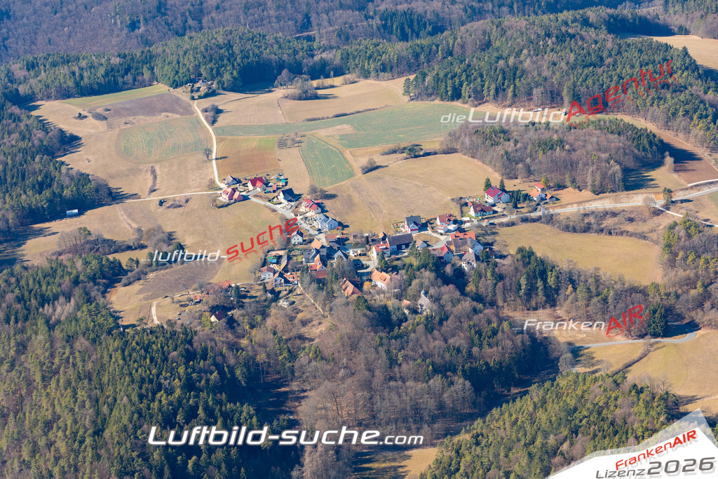 Die Luftbildaufnahme Kohlstein -  wurde 2019 mittels Flugzeug (keine Drohne) erstellt. Perfekte Schärfe und Druck- Ergebnisse- Garantiert!