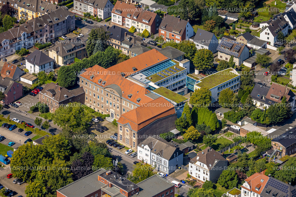 Gladbeck240806257 | Luftbild, Städtisches Ratsgymnasium, Gladbeck, Ruhrgebiet, Nordrhein-Westfalen, Deutschland