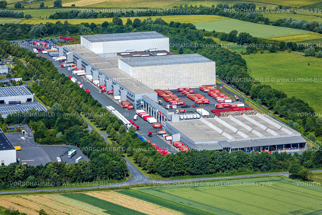 Werl220600655 | Luftbild, Gewerbegebiet Hansaring mit ATU Warenlager, Werl, Soester Boerde, Nordrhein-Westfalen, Deutschland