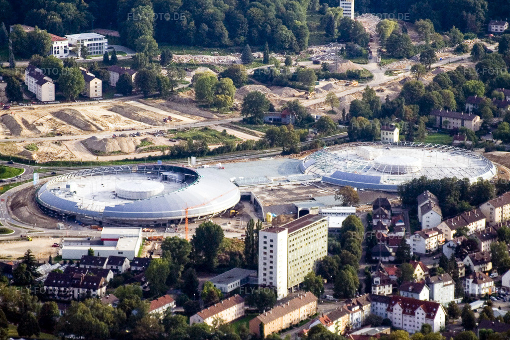 Luftbild: Einkaufszentrum Shopping Cité im Ortsteil Oos in Baden-Baden im Bundesland Baden-Württemberg in Deutschland. Foto: IMG_3875.jpg vom 10.09.2006 durch Werner Riehm/FLY-FOTO.de