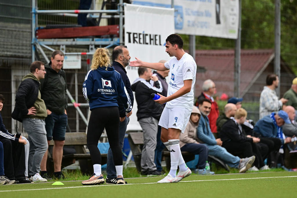 Fußball I Herren I Saison 2025-2026 I Oberliga I 1. Spieltag I USC Paloma - Niendorfer TSV | Der Sportfotograf. - Realisiert mit Pictrs.com