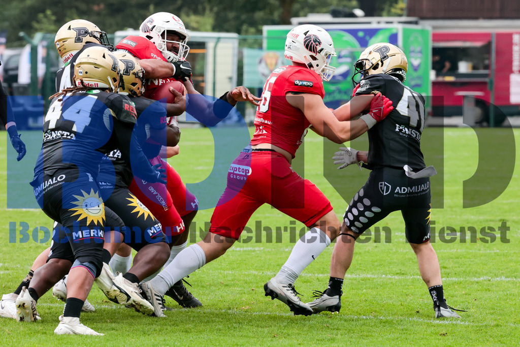 GFL: Paderborn Dolphins vs. New Yorker Lions{date} -  | {headline}(Foto: Sebastian Sendlak / BOND) - Realisiert mit Pictrs.com