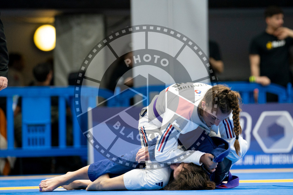 20240124PBB04849 | Fighters compete during the second day of the IBJJF European Championship in Paris, France, on January 24, 2024.