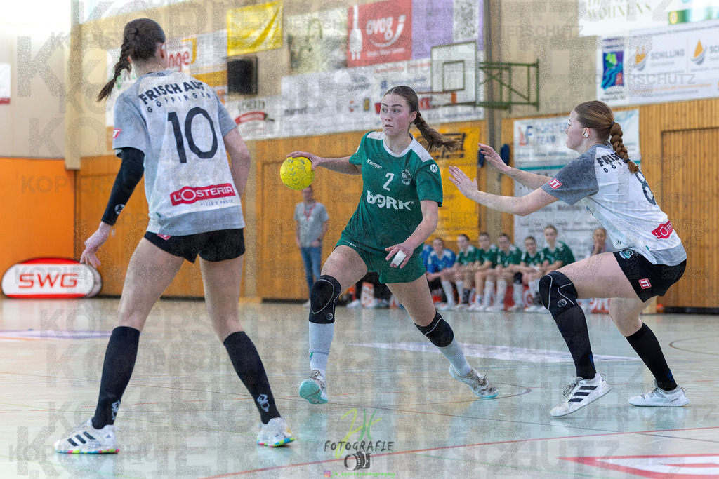 Jugendbundesliga wJA, Pokalrunde, HSG Kleenheim/Langgöns - Frisch Auf Göppingen | Jugendbundesliga wJA, Pokalrunde, HSG Kleenheim/Langgöns - Frisch Auf Göppingen am 28.02.2026 in Oberkleen (Weidig-Halle)Photo © 2026 - Jörg Heinrich - Realisiert mit Pictrs.com