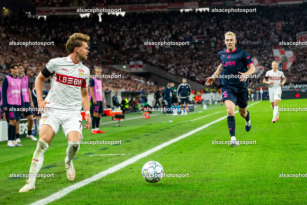 _X1L8523 | STUTTGART, GERMANY - SEPTEMBER 09: Angelo Stiller #7  during the UEFA Champions League 2026/27 League Phase MD1 match between VfB Stuttgart and Viking FK at Stuttgart Arena on September 09, 2026 in Stuttgart, Germany. - Realisiert mit Pictrs.com