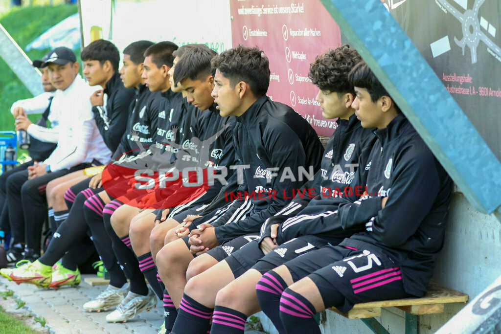 AUSTRIA U15 - MEXICO U15 | Carlos Pizana (Mexico #15) ; AUSTRIA U15 - MEXICO U15 am 29.04.2022 in Arnoldstein
(Sportplatz), AUSTRIA, (Photo by Ernst Krawagner sport-fan.at) - Realisiert mit Pictrs.com