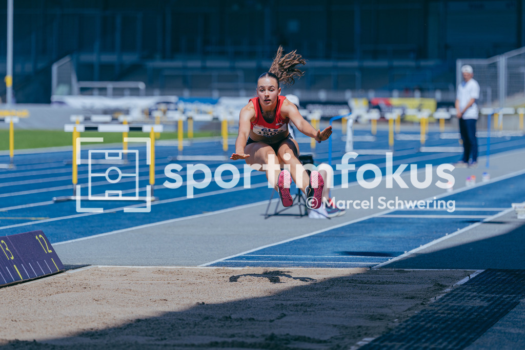 Deutsche Meisterschaften U20 / U16 2026 | Jenna Haudek, LG Brillux Münster, 1509, Dreisprung, Deutsche Meisterschaften der U20 &amp; U16 2026, Lohrheidestadion Bochum-Wattenscheid, 11.07.2026. Foto: Marcel Schwering / sportimfokus - Realisiert mit Pictrs.com