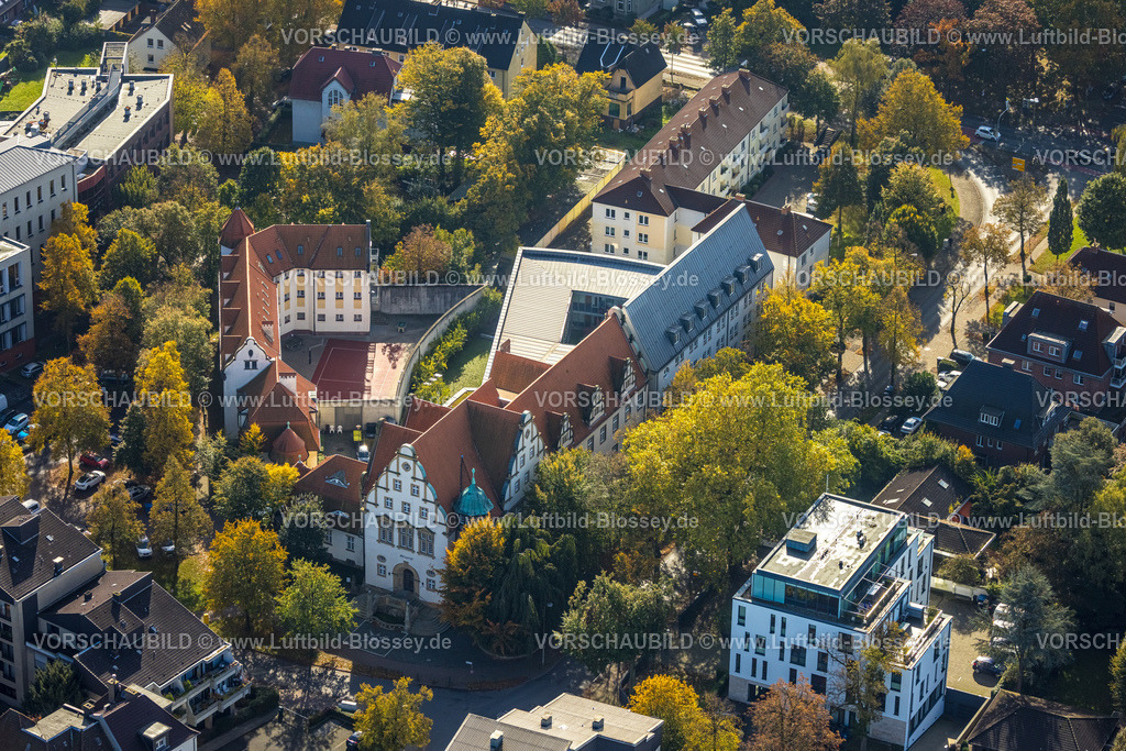 Luenen241012181 | Luftbild, Amtsgericht Lünen und Jugendarrestanstalt, Lünen, Ruhrgebiet, Nordrhein-Westfalen, Deutschland