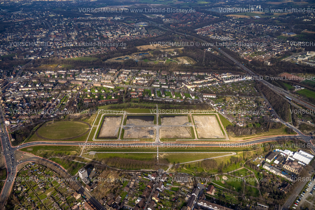 Duisburg240304631 | Luftbild, Baustelle und Neubaugebiet "Friedrich-Park" an der Fritz-Schupp-Straße, Wohngebiet, Marxloh, Duisburg, Ruhrgebiet, Nordrhein-Westfalen, Deutschland, Duisburg-N