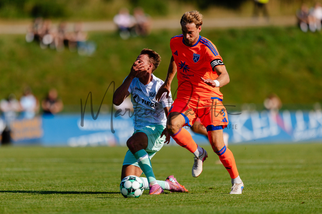 Testspiel, Saison 2026/27: SC Preußen Münster - Kickers Emden | Billerbeck, 10.07.2026: Testspiel, SC Preußen Münster gegen Kickers Emden auf der Anlage des DJK Billerbeck in Billerbeck. Foto: sportfotografie.ms | Markus Paletta - Realisiert mit Pictrs.com