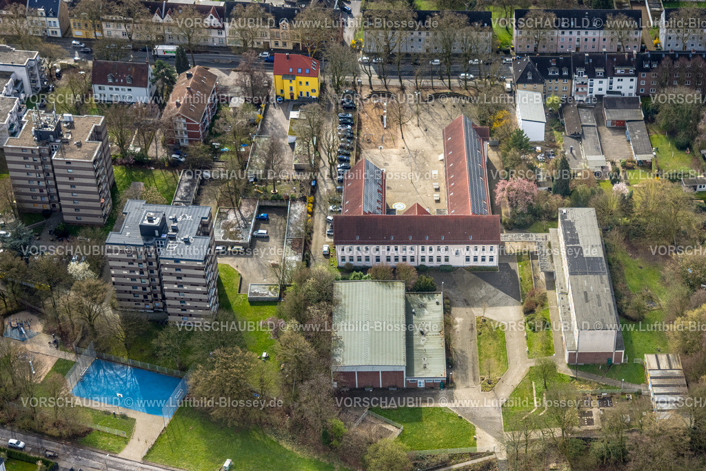 Bottrop260306143 | Luftbild, Albert-Schweitzer-Grundschule, Wohngebiet mit Hochhäusern, Nord-Ost, Bottrop, Ruhrgebiet, Nordrhein-Westfalen, Deutschland