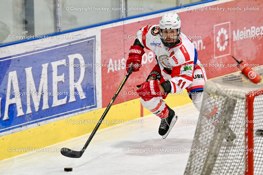 ESC Sparkasse Steindorf vs. ESV Ferlach | #11 Toff Nico ESV Ferlach, ESC Sparkasse Steindorf vs. ESV Ferlach, ESC Sparkasse Steindorf vs. ESV Ferlach am 22.02.2026 in Steindorf  (Ossiachersee Halle ), Austria, (Photo by Bernd Stefan)