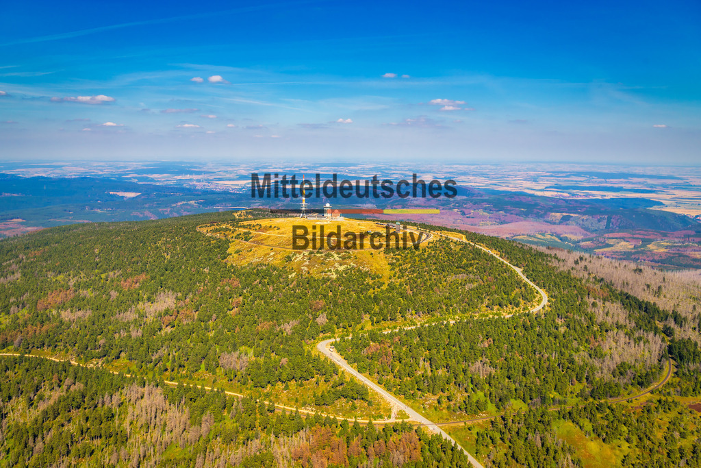 Brocken mit strahlend blauen Himmel-8339 | Brocken bei strahlend blauen Himmel - Realisiert mit Pictrs.com