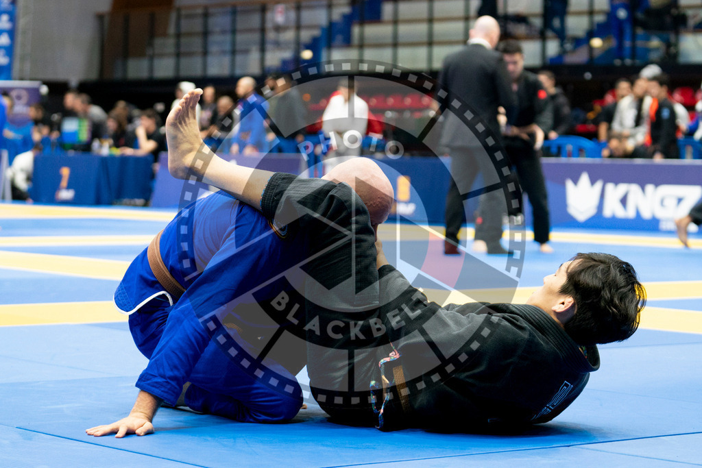 20240124PBB00068 | Fighters compete during the second day of the IBJJF European Championship in Paris, France, on January 24, 2024.