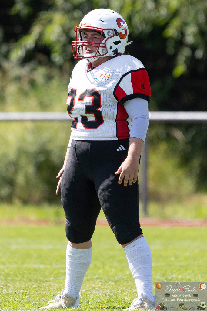 GFLW 1: German Football League Women 1: Rodgau Pioneers Ladies - Stuttgart Scorpions Sisters, 07.06.2026 | Annalena Welter (Stuttgart Scorpions Sisters #23), Freisteller, Portrait / Porträt, Rodgau Pioneers Ladies - Stuttgart Scorpions Sisters, Rodgau, Maingau-Energie-Stadion "Am Weichsee", 7.6.2026 - Realisiert mit Pictrs.com