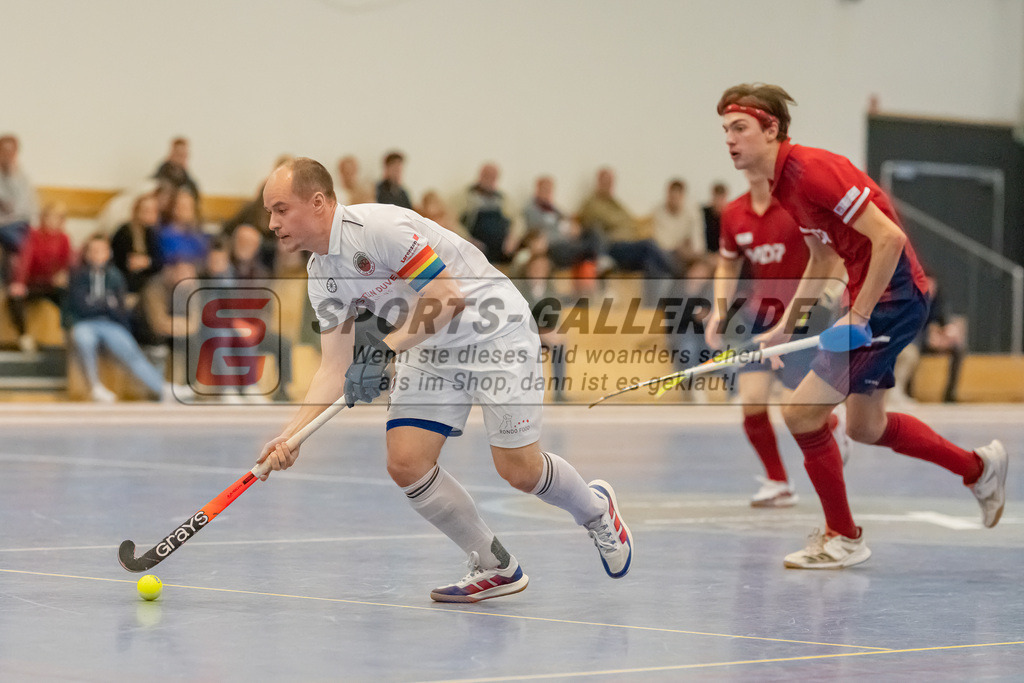 HK_20230107_102273 | 1. Bundesliga ( Halle ) Herren Düsseldorfer HC -  Crefelder HTC am 7.1.2023 Düsseldorfer HC, Düsseldorf , Ehling Jonathan ( Crefelder HTC #22 )
