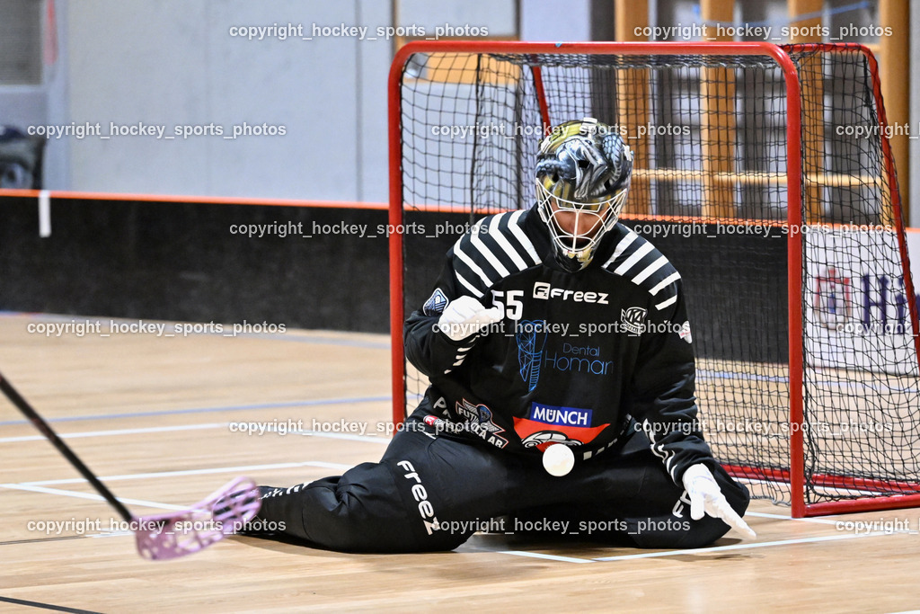 KAC Floorball vs. VSV Unihockey | #55 Maximilian Obereder KAC Floorball, KAC Floorball vs. VSV Unihockey, KAC Floorball vs. VSV Unihockey am 21.03.2026 in Klagenfurt (Ballspielhalle Waidmannsdorf), Austria, (Photo by Bernd Stefan)