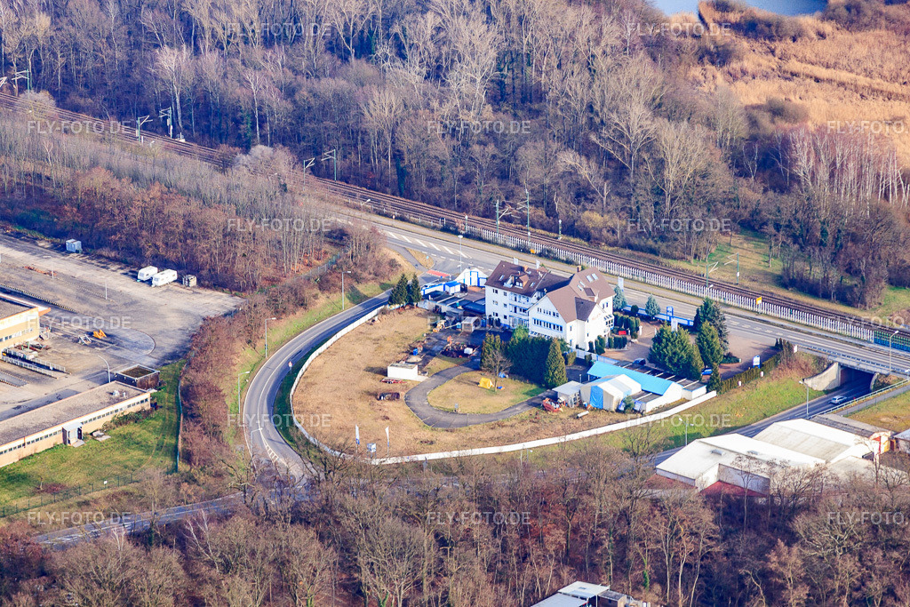 Kontrad-Nolte-Straße | Luftbild: Kontrad-Nolte-Straße im Ortsteil Sondernheim in Germersheim im Bundesland Rheinland-Pfalz in Deutschland. Foto: IMG_61689.jpg vom 18.01.2014 durch Werner Riehm/FLY-FOTO.de - Realisiert mit Pictrs.com