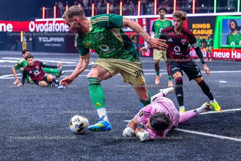 KLG19042602313 | COLOGNE, GERMANY - APRIL 19: Kings League Germany at MMC Studios on April 19, 2026 in Cologne, Germany. (Photo by Maximilian Koch/Quality Sport Images/Kings League) 