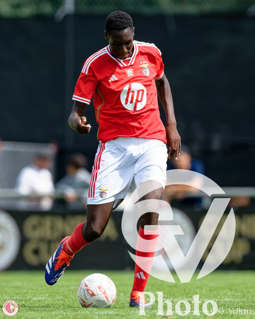 GenevaCup Group Phase - SL Benfica v Meyrin FC | during the GenevaCup Group Phase match between SL Benfica and Meyrin FC at Stade des Arberes in Meyrin, Switzerland