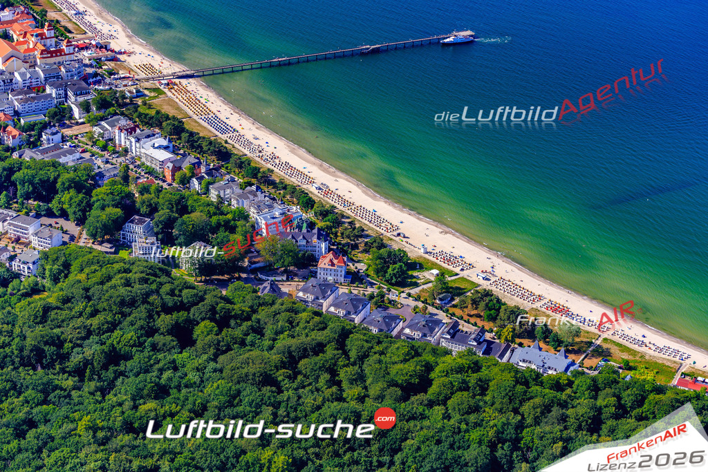 Die Luftbildaufnahme Ostseebad - Binz wurde 2018 mittels Flugzeug (keine Drohne) erstellt. Perfekte Schärfe und Druck- Auflösung- Garantiert!