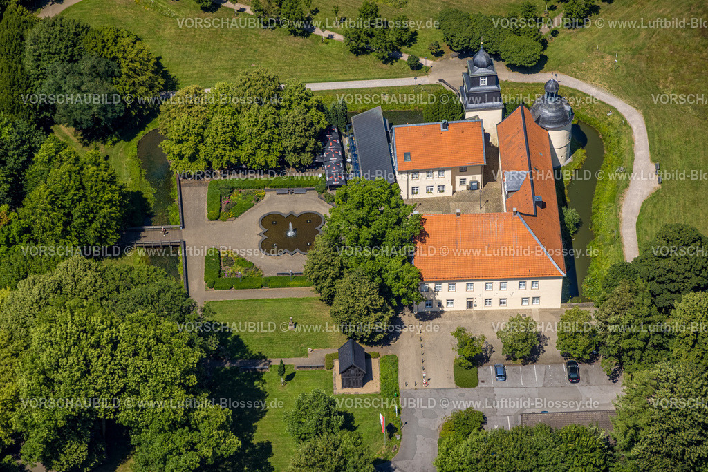 Schwelm230709102 | Luftbild, Wasserschloss Haus Martfeld, Lindenberg, Schwelm, Ruhrgebiet, Nordrhein-Westfalen, Deutschland