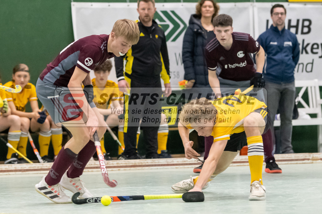 SFE_20230304_0028 | Deutsche Meisterschaft Männliche U16 Halle 2023 am 04.03.2023 in Köln (KTHC Stadion Rot-Weiss Köln Tennis and Hockey Club), Photo: Stephan Fehrmann 2022 (Sports-Gallery)