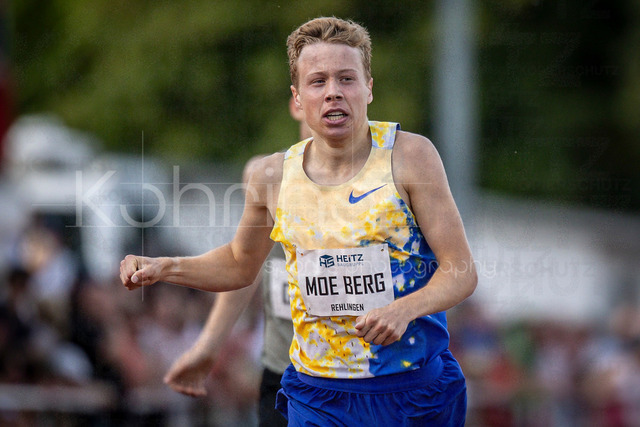 61. Internationales Pfingstsportfest; Rehlingen-Siersburg, 24.05.2026 | REHLINGEN , GERMANY - MAY 24: Berg Håkon Moe (NOR/Norwegen) 1500m during the 61. Internationales Pfingstsportfest on 24.05.2026 at the  Bungertstadion in Rehlingen-Siersburg (Saarland / Deutschland).