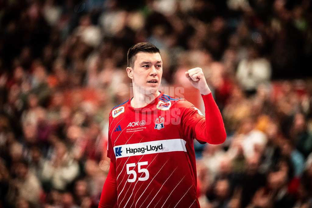 Handball | Männer | Saison 2024/2025 | DAIKIN Handball-Bundesliga | 8. Spieltag || Handball Sport Verein Hamburg vs. TSV Hannover-Burgdorf | 24.10.2024 | Azat Valiullin (#55, Handball Sport Verein Hamburg) ballt die Faust
