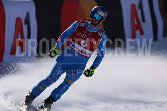 Audi FIS Ski World Cup: Men’s Slalom – Hahnenkamm Race, Kitzbuehel | Kitzbuehel, Austria, 25.Jan.26 - Alpine Skiing - FIS World Cup, Hahnenkamm Race, Slalom, men. The image shows PARIS Dominik (ITA, Nordica).