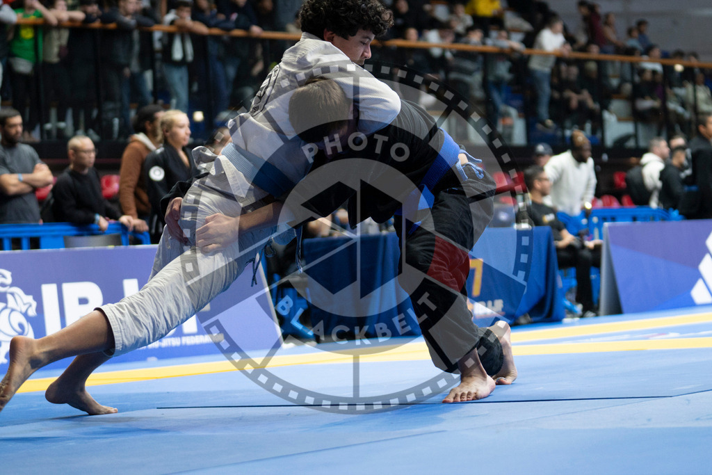 20240119PBB2122 | Fighters compete during the IBJJF European Championship in Paris, France, on January 19, 2024.