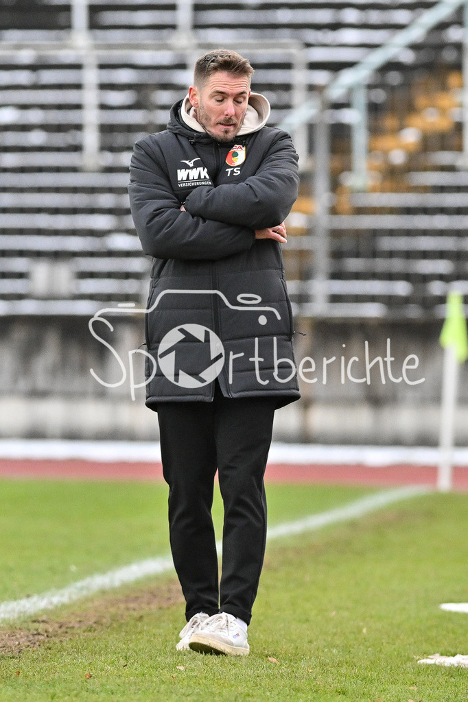 TSV Schwaben Augsburg - FC Augsburg II | im Bild FC Augsburg II Trainer Tobias STROBL / Freisteller / Einzelfoto / Regionalliga Bayern: TSV Schwaben Augsburg - FC Augsburg II, Rosenaustadion am 23.11.2024