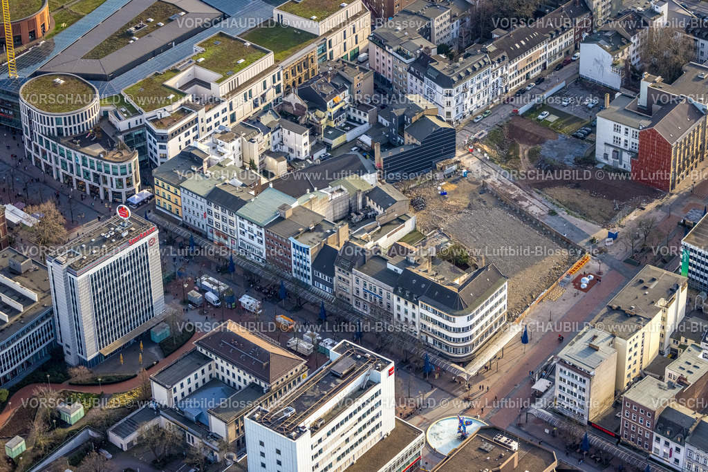 Duisburg230100636 | Luftbild, Brachfläche Börsenstraße Ecke Düsseldorfer Straße, Dellviertel, Duisburg, Ruhrgebiet, Nordrhein-Westfalen, Deutschland