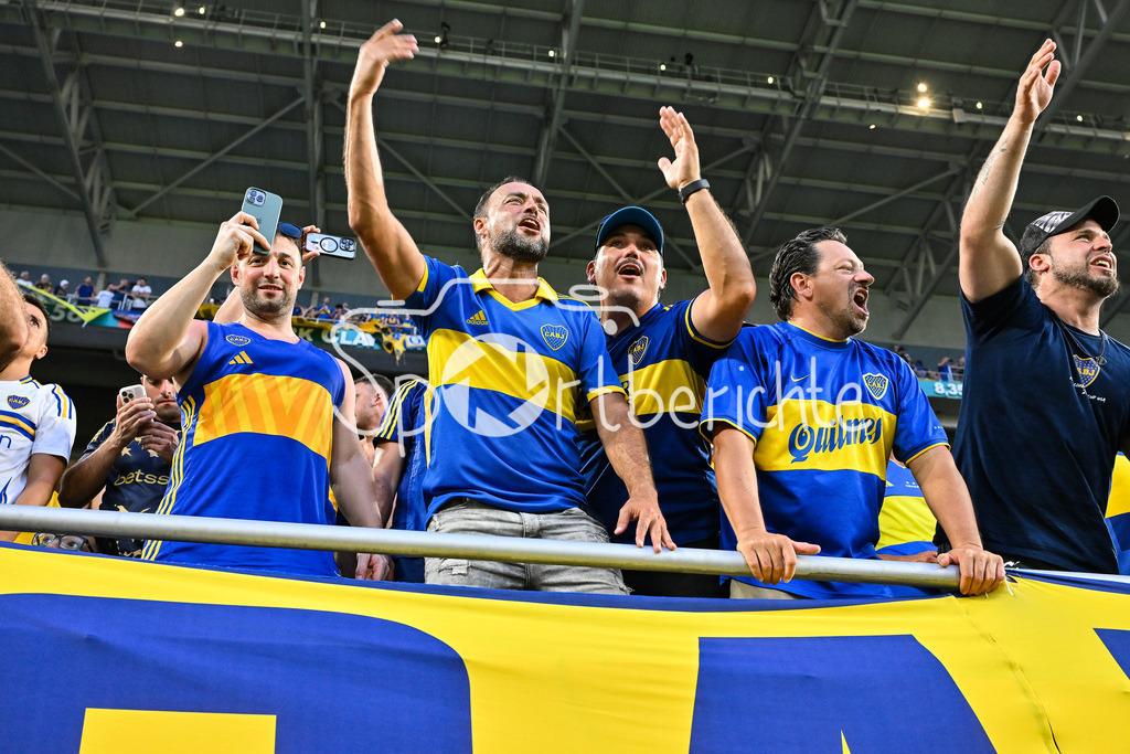 FC Bayern München - Boca Juniors | Das Hard Rock Stadium in Miami ist fest in Hand der Argentinieschen Fans der Boca Juniors / Argentinien / Argentina / Symbolbild / FIFA Club World Cup: FC Bayern Muenchen - Boca Juniors, Hard Rock Stadium am 20.06.2025