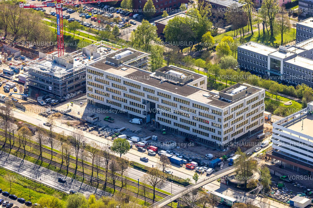 Dortmund230400870 | Luftbild, Baustelle mit Neubau an der Stadtkrone-Ost, Freie-Vogel-Straße, Schüren, Dortmund, Ruhrgebiet, Nordrhein-Westfalen, Deutschland