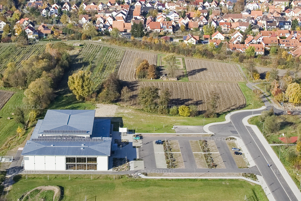 Luftbild: Bienwaldhalle Kandel in Kandel im Bundesland Rheinland-Pfalz in Deutschland. Foto: IMG_8801.jpg vom 05.11.2007 durch Werner Riehm/FLY-FOTO.de