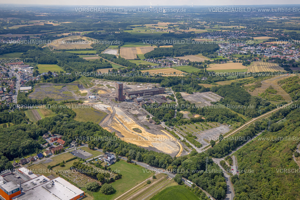 Hamm250702533West | Luftbild, CreativRevier Hamm mit Hammerkopfturm an der ehemaligen Zeche Bergwerk Ost Heinrich Robert, Stadtbezirk Herringen, Hamm, Ruhrgebiet, Nordrhein-Westfalen, Deutschland